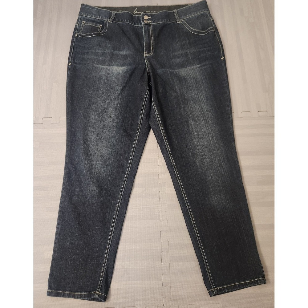 Lane Bryant Tighter Tummy Technology Skinny Jeans Dark Wash Plus Size 24 Regular